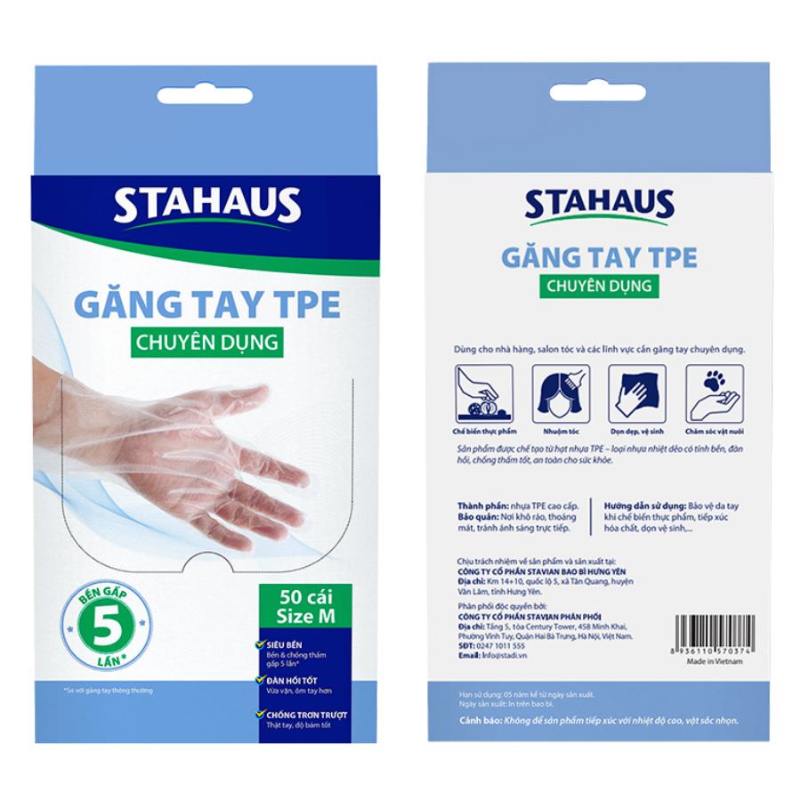 Găng tay TPE size M/L 0